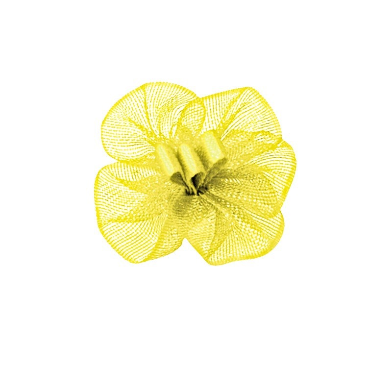 Yao Ming cinta flor decoración hecha a mano 2,2 cm ancho cinta flor accesorios de bricolaje regalo embalaje ropa interior ropa cinta pequeña flor