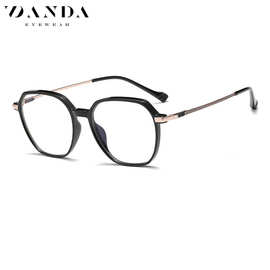 2022新款近视眼镜框女TJ805时尚多边框平光镜超轻TR90防蓝光眼镜