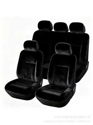 Universal seat cover, Car Double Seat Cover Without - black-5-seater-general