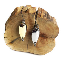 Lure Flash Blade Single Hook Flash 9*18/10*23mm White Stripable Metal Bait Wholesale