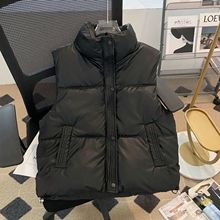 秋冬新款2025羽绒棉马甲女pu防水外套马夹百搭坎肩背心宽松外穿潮