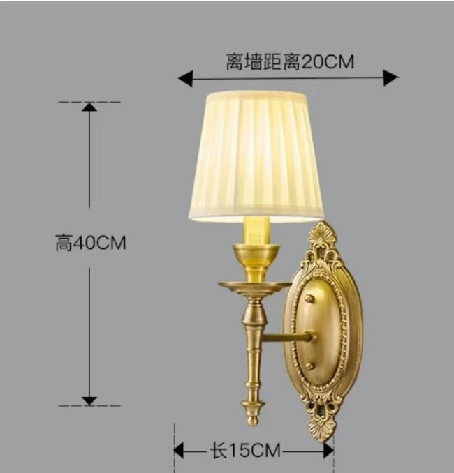 匠心复古美家壁灯全铜手工打造欧式客厅经典装饰壁灯|undefined