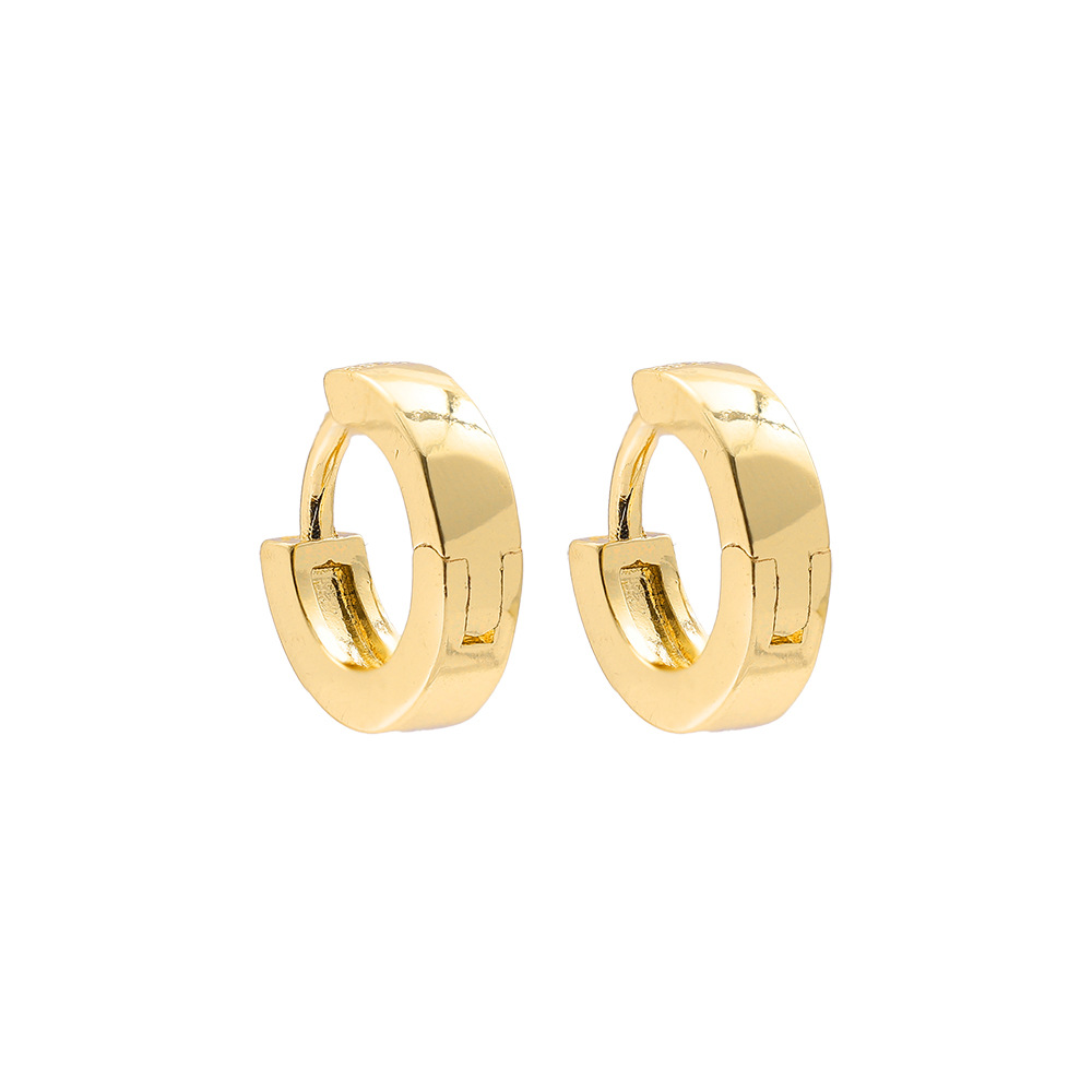 Retro C Shape Plating Alloy No Inlaid Earrings display picture 12