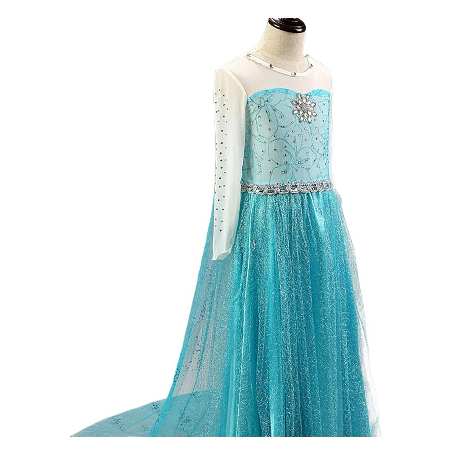 2021 europeo y americano en stock ropa para niños vestido de verano vestido Aisha para niñas vestido congelado vestido de princesa de dibujos animados forzados