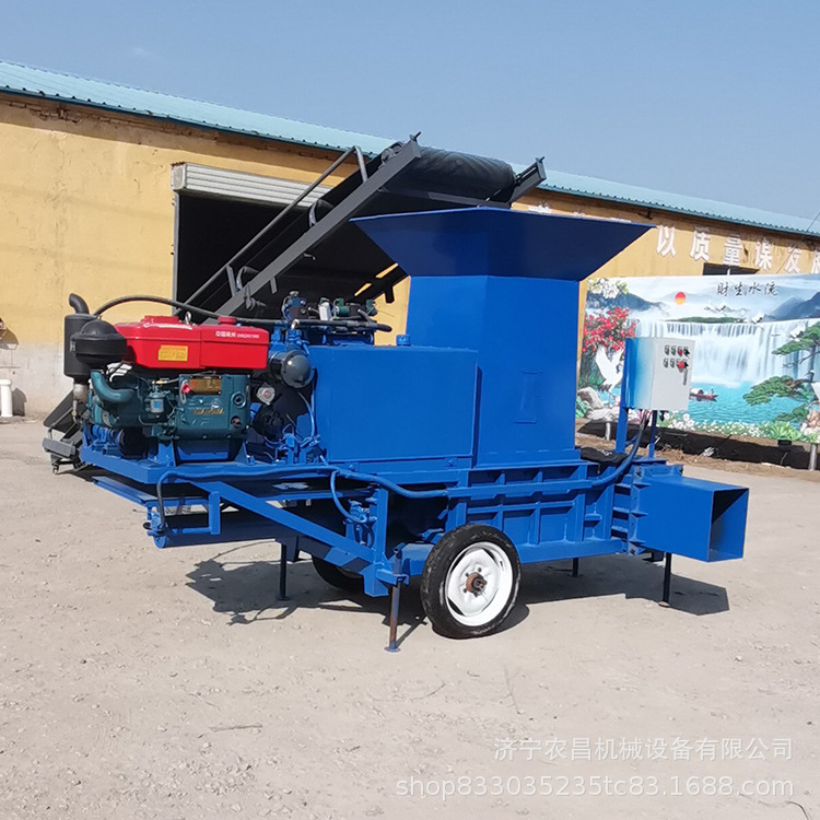 蒜皮压块套袋机  牧草麦草青储压块打包机  青储打包机价格现货