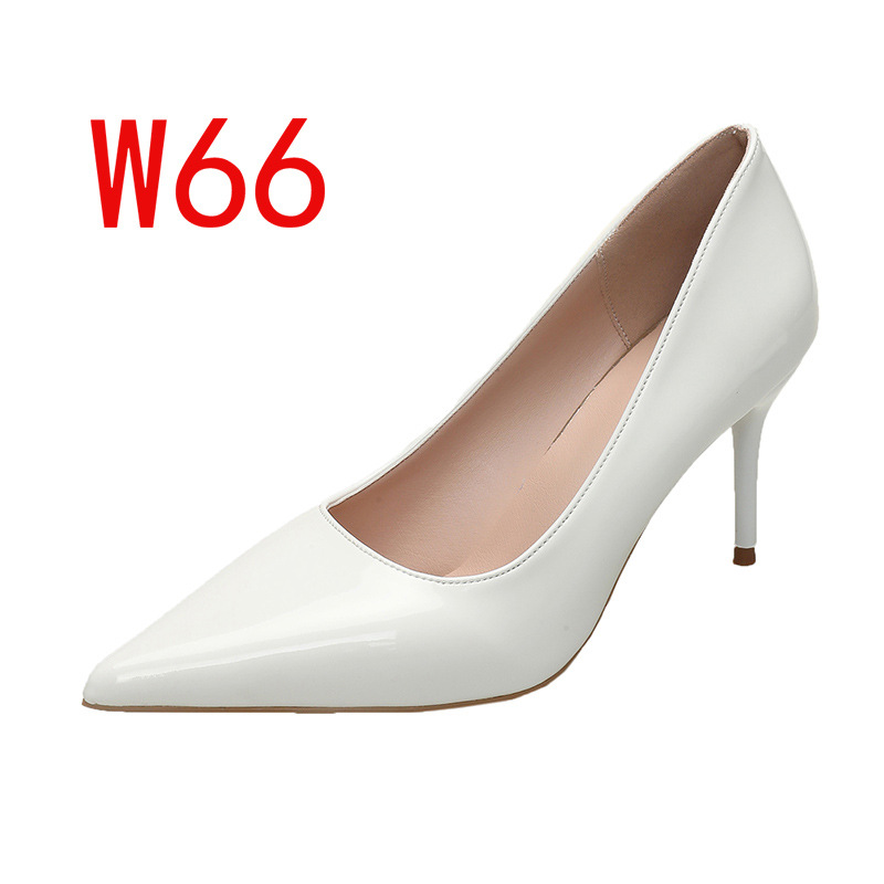 Zapatos de trabajo de tacones negros de otoño de color sólido 2025, tacones delgados, tamaño 41 - 43 temperamento de alto nivel, un pedaleo