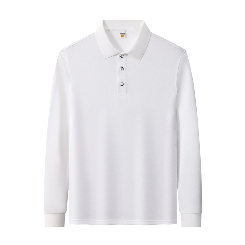 春秋款长袖polo衫纯色翻领t恤印字企业文化广告衫定制logo工作服|undefined