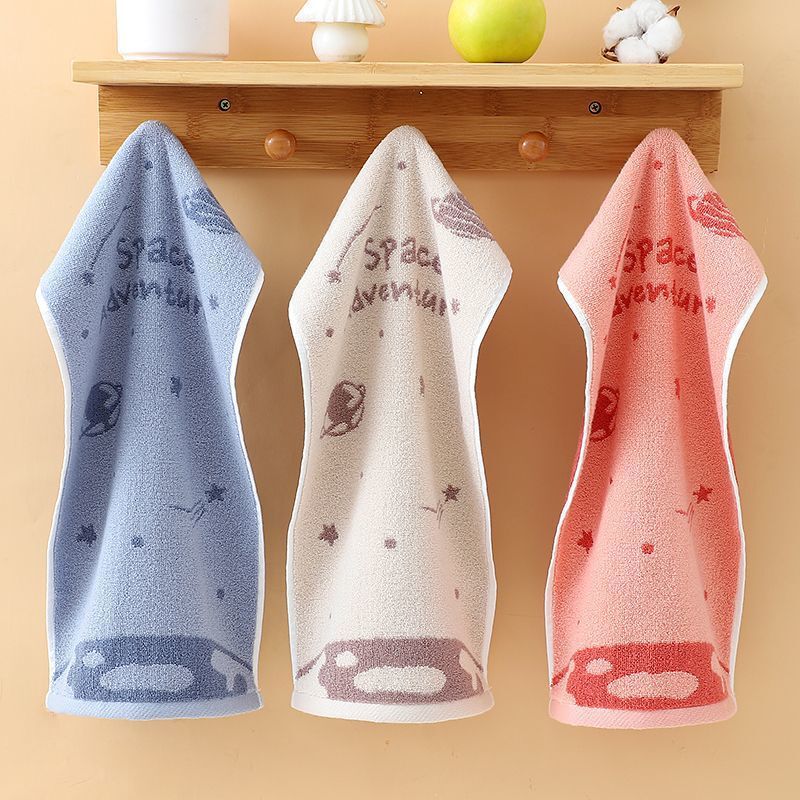 Cross-border wholesale children's cotton towel soft not easy to lint hand towel kindergarten hand towel printing bath towel