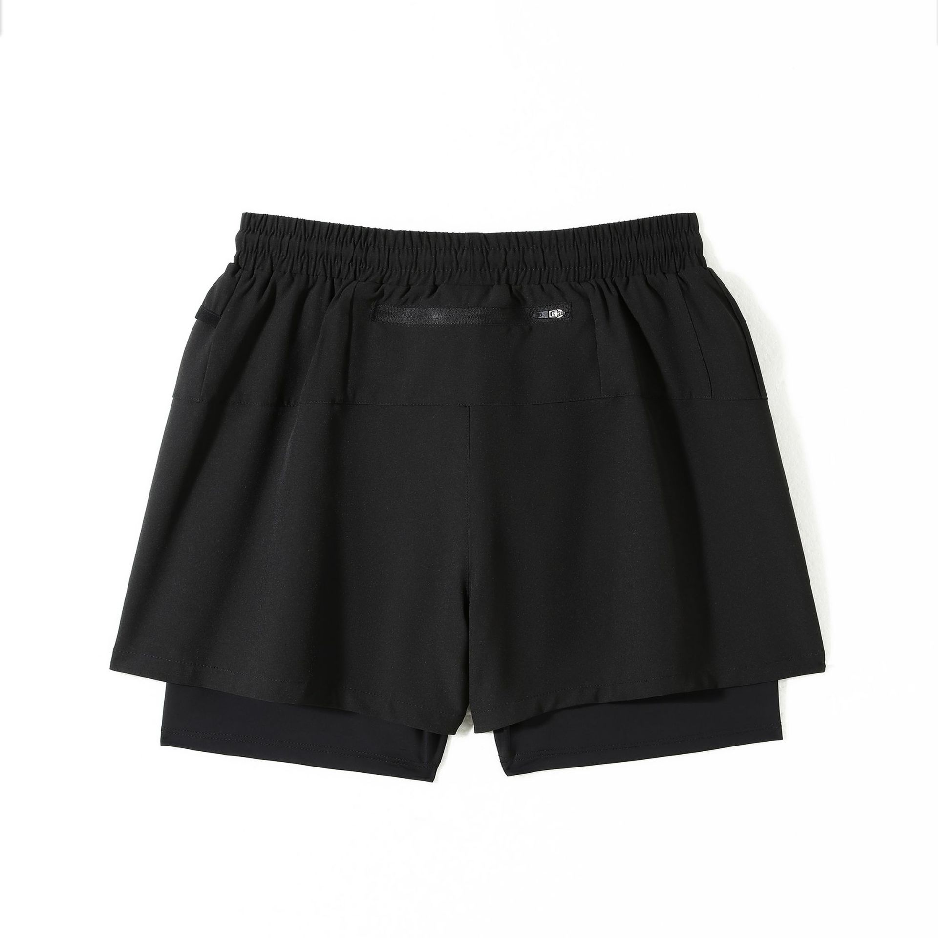 Pantalones cortos deportivos de doble capa para hombres de verano al aire libre para correr pantalones secos transpirables pantalones cortos de hombre