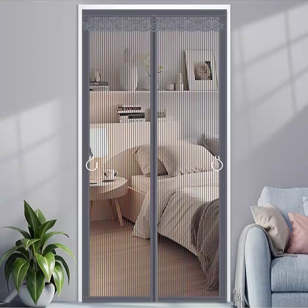 Anti-Mosquito Door Curtain, New Model Diamond Mesh Magnetic Door Curtain for Bedroom, Home Use, No-Drill Self-Adhesive Screen Door Anti-Mosquito Door Curtain, New Model Diamond Mesh Magnetic Door Curtain for Bedroom, Home Use, No-Drill Self-Adhesive Screen Door