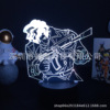 Night light for bedroom, decorations, minifigure, table lamp, 3D, remote control