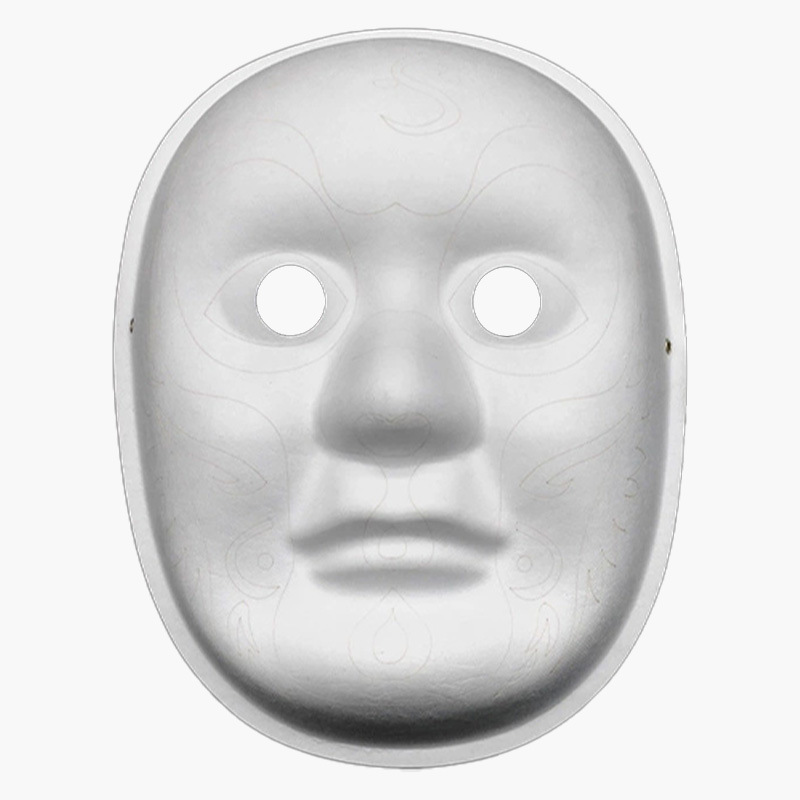 Máscara de pulpa de hilo de gancho de estilo chino drama ópera de Pekín máscara de maquillaje facial jardín de infantes niños bricolaje máscara pintada a mano