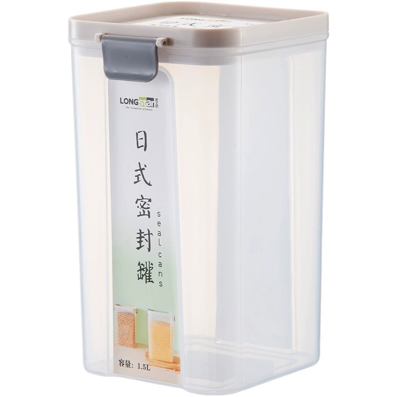 Longshida Кухонная герметичная банка Бытовая пластиковая банка для сухого хранения Баночка для хранения зерна Ящик для хранения продуктов
