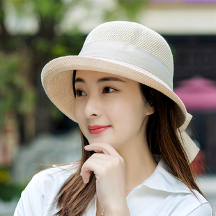 Early Spring Autumn Sunshade Fisherman Hat Women's Summer Korean Style Fashion All-match British Top Hat Sun Hat Japanese Style