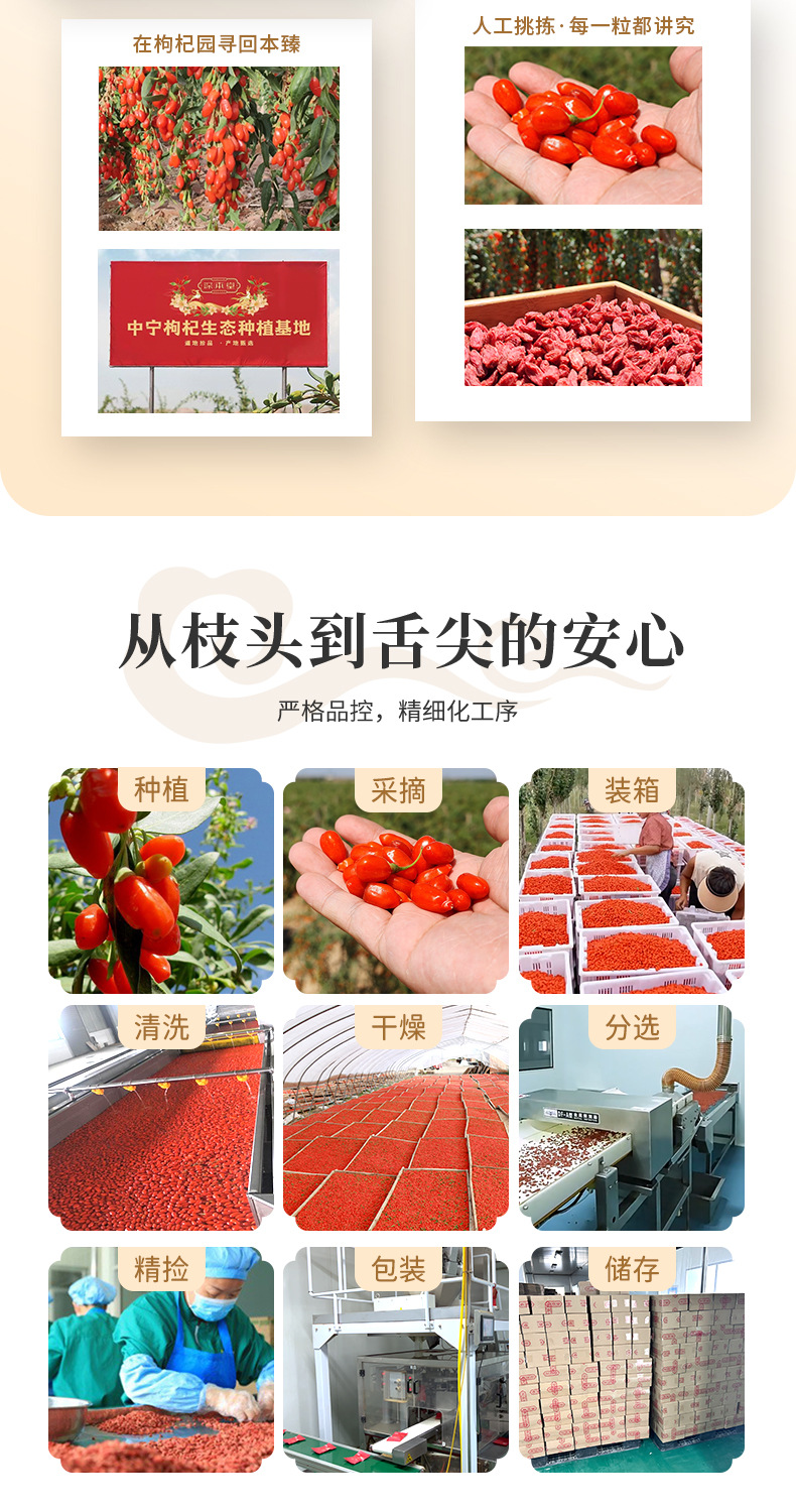 Dried Goji Berries Ningxia Red and Black Goji Gou Qi Zi 20kg Wholesale Case quality and texture