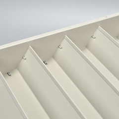 Air conditioner outdoor unit's wind deflector changes the outdoor unit's wind direction, the guide cover controls the main unit's air outlet direction, the heat diversion frame