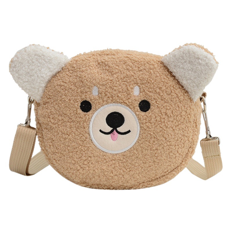 2021 Autumn and Winter New Cute Doll Women's Shoulder Bag Fashionable Western Style Crossbody Small Round Bag Student Mobile Phone Bag
