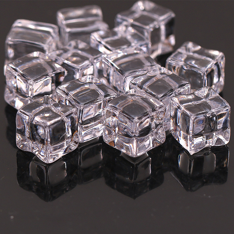 Acrylic simulation ice wholesale transparent fake broken ice bar photography props Ice Cube crystal stone decoration