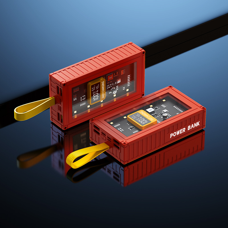 Transmisión en vivo al aire libre resistente a caídas transfronterizas de carga rápida 2/34/5 millones de mAh, banco de energía, contenedor, fuente de alimentación móvil, gran capacidad