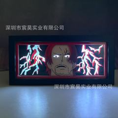 リモコン赤髪のシャンクスフィギュア太陽神ニカルフィ紙彫刻ランプ寝室の装飾品バレンタインデーのボーイフレンドへのギフト