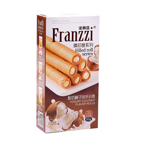 Farez Filled Wafers 60g Full Carton 24 Boxes Gift for Wholesale Supermarkets Convenience Stores Internet Stars Office