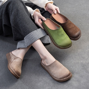Shanghai Jiejie 2025 Spring and Summer New Bucken Slippers Candy Color Lazy Daily Comfortable Women's Shoes