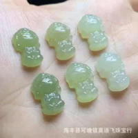 Натуральные материалы Цинхай Хетиан Джейд Детская подвеска Будды Маленькая капля Дистанционная подвеска Kong Yushi diy Аксессуары