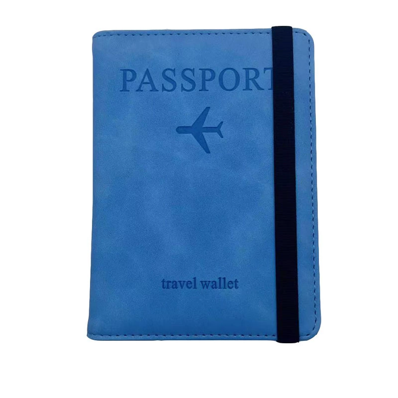 Passport Cover PU Travel Wallet, Universal Handheld Protective Case, 15 × 11 cm, Multi-Color