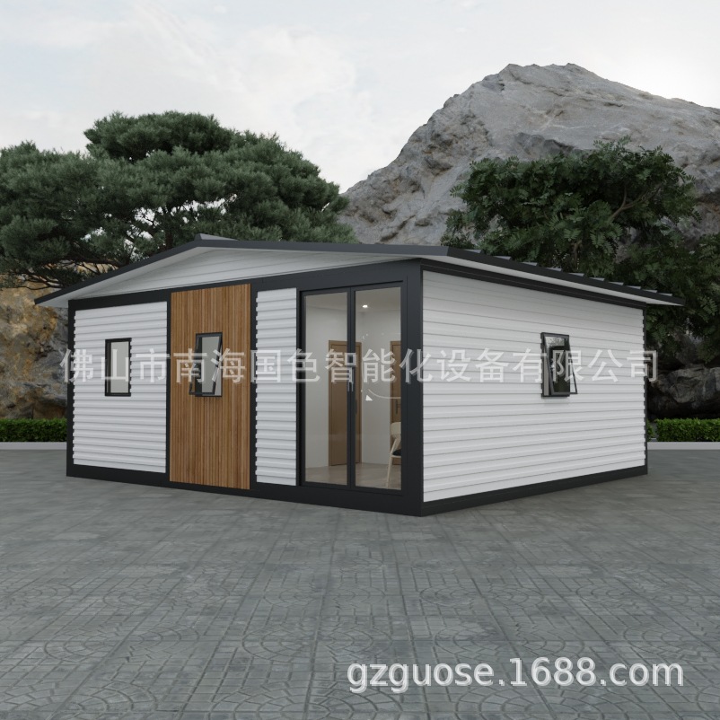 Scenic Holiday Light Steel Villa Hotel Smart Space cápsula B & B Diseño creativo Tienda de contenedores Sala móvil