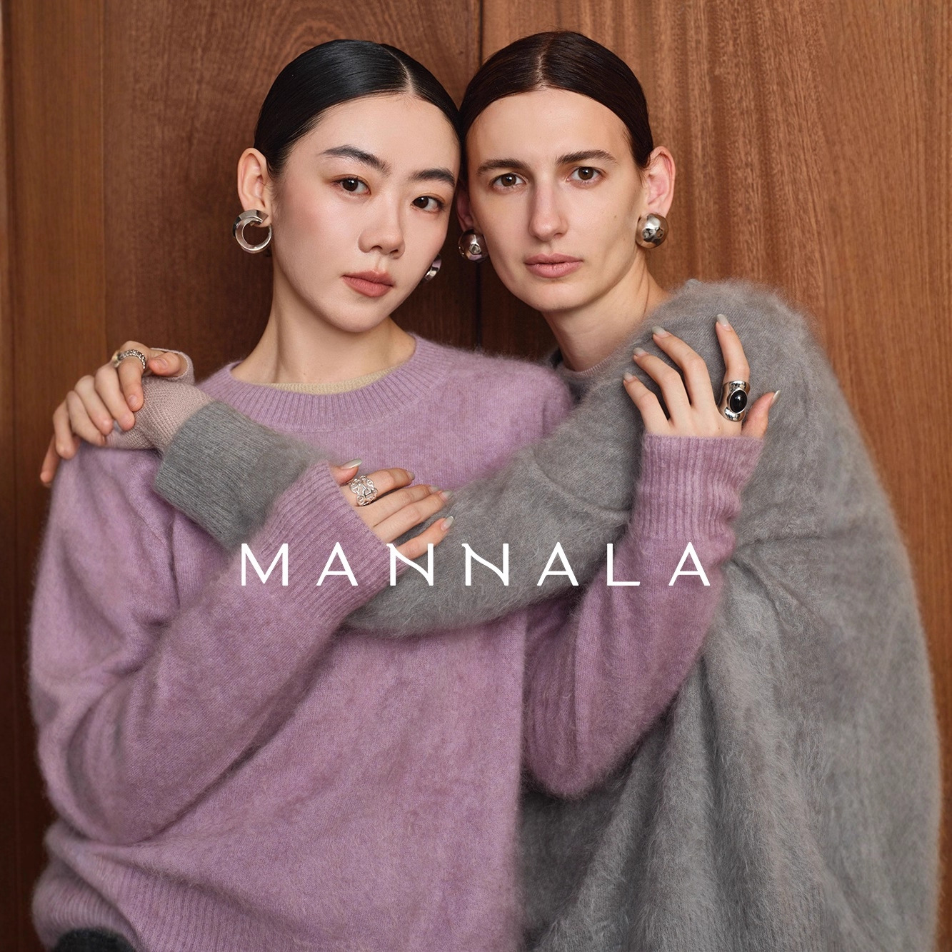 金涯服装厂/2025“云端”经典圆领拉绒感短款简约5羊绒95羊毛毛衣