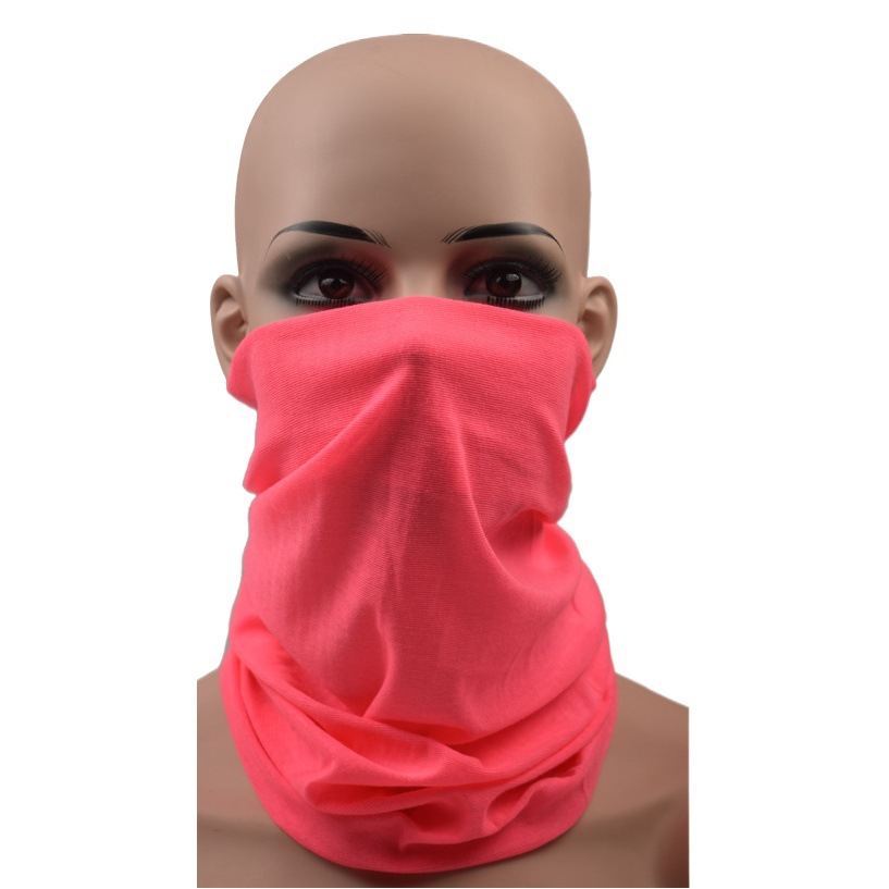 Outdoor Cycling monochrome plain color variety seamless magic headscarf solid color sun protection windproof fishing scarf headscarf mask