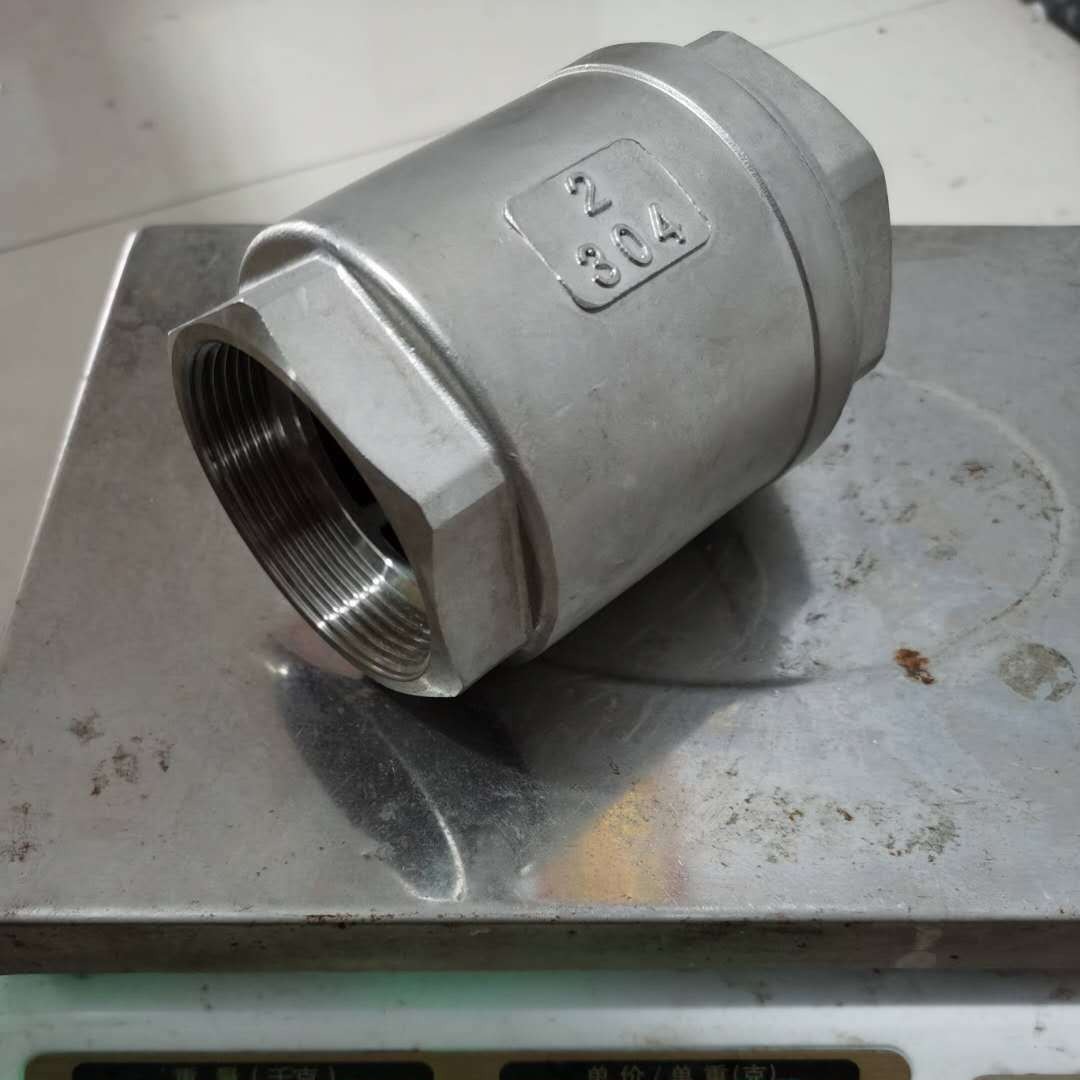 不锈钢H12弹簧l立式 止回阀丝扣阀门 单向阀 内螺纹弹簧止回阀