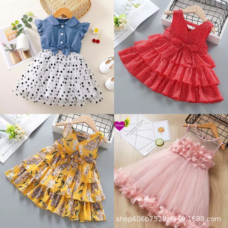 Girls Dress 2025 Summer Baby Summer Dress Little Girl Princess Dress Girls' Dress Gauze Dress Children's Dress