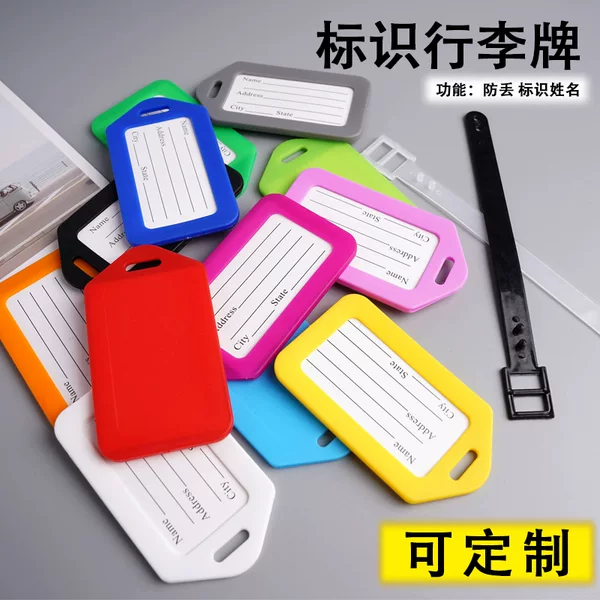 Cross-Border Luggage Tag Pp Plastic Checked Luggage Tag Anti-Lost Travel Boarding Pass Student Backpack Name Tag