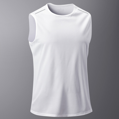 Ocode T-shirt fitness clothes men ice silk quick-dry backless top sports sleeveless backless quick-dry mesh breathable