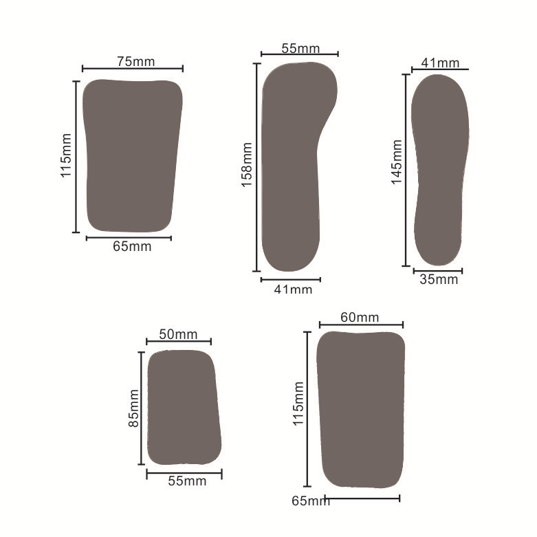 Material dental fotografía reflector interno oral de doble cara reflector de vidrio engrosado fábrica de reflector de 5 piezas