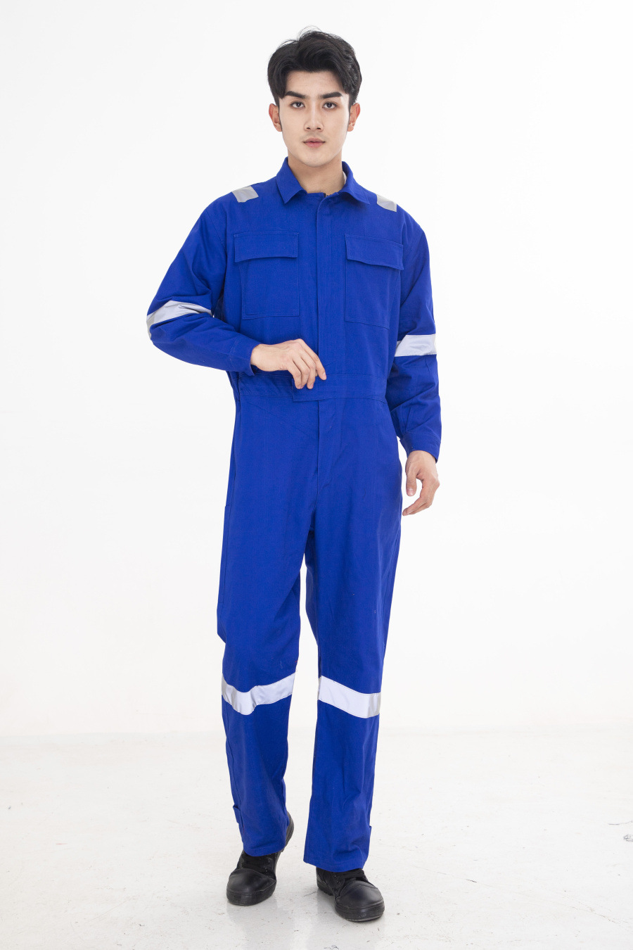 Mezcla de algodón puro, poliéster y seda, resistente a las manchas y al desgaste, ropa de protección para reparación de automóviles y soldadura, ropa de trabajo de una pieza a prueba de polvo, conjunto de traje de una pieza para hombre.