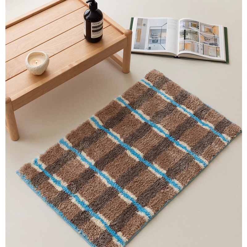 Cross-Border Retro Tufted Imitation Cashmere Carpet Bathroom Toilet Tufted Home Non-Slip Carpet Room Entrance Mat Cross-Border Retro Tufted Imitation Cashmere Carpet Bathroom Toilet Tufted Home Non-Slip Carpet Room Entrance Mat
