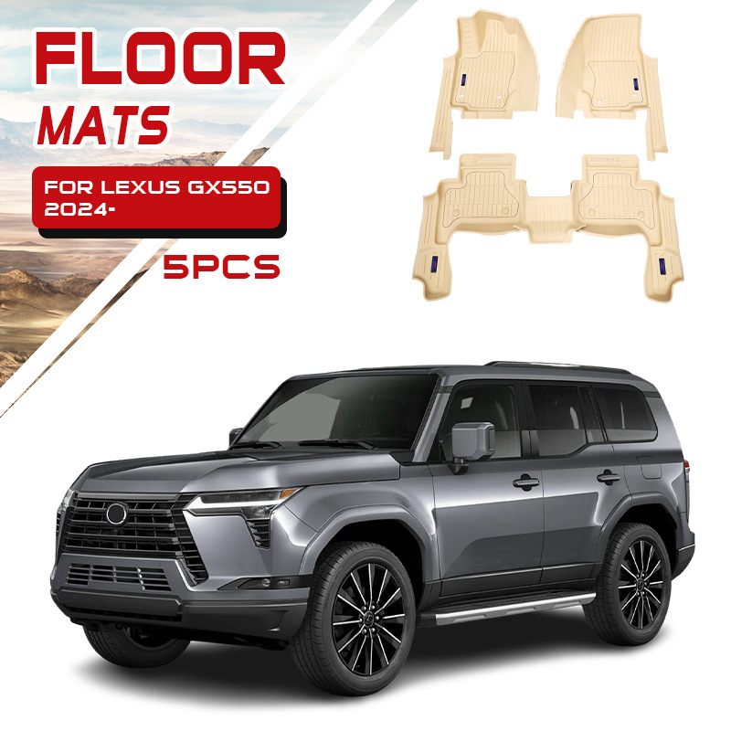 Para Lexus GX550h beige alfombrilla de coche especial Lexus Floor mat almohadilla de inyección