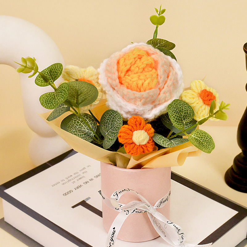 그라데이션 옐로우 로즈 미니 꽃다발