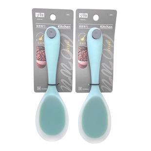 Silicone Rice Spoon Food-Grade Household Rice Shovel Rice Cooker Does Not Damage the Inner Pot Rice Shovel Heat-Insulating Anti-Scalding Non-Toxic
