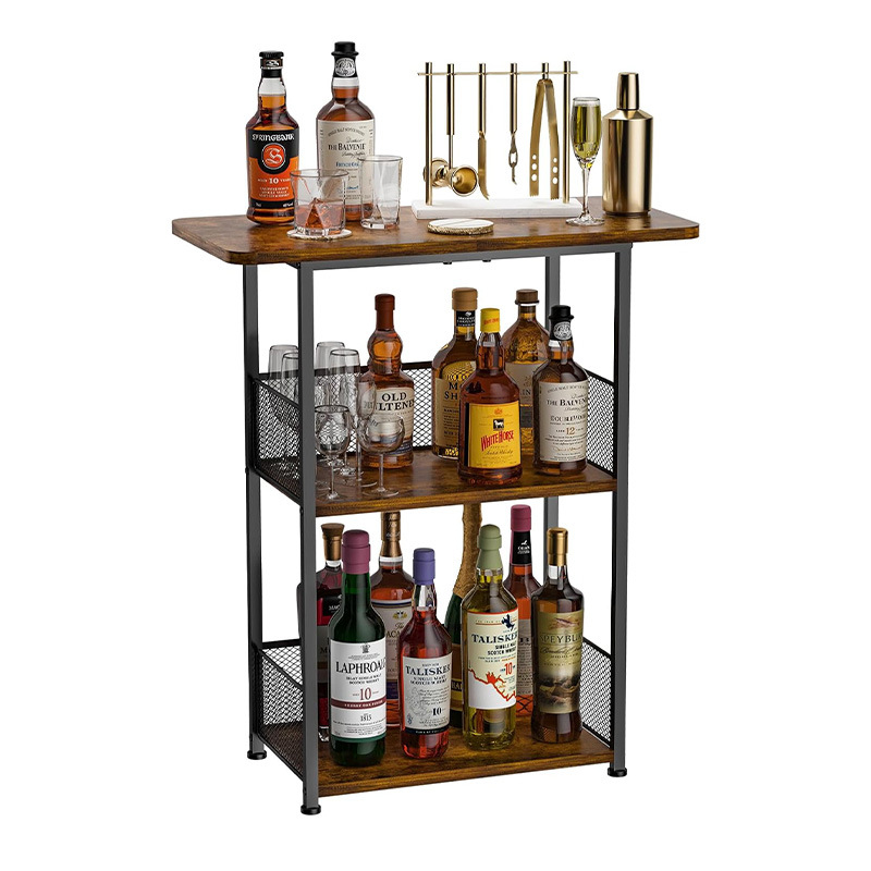 Scaffale espositivo per vino a tre ripiani da pavimento_voghion.com