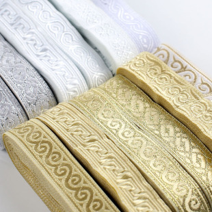 Gold and silver national style lace performance dance opera film and television clothing decoration lace accessories national clothing decoration edge