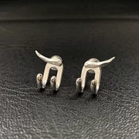 Check Paw Ear Studs Мужские модные персонализированные мужские одиночные серьги Модные простые нерегулярные серьги-Крючки Nike