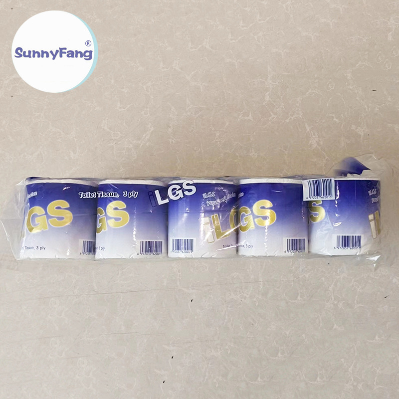 Manufacturer Wholesale Household Bulk Toilet Paper Export Foreign Toilet Paper 5kg Original Wood Pulp Coreless Toilet Paper