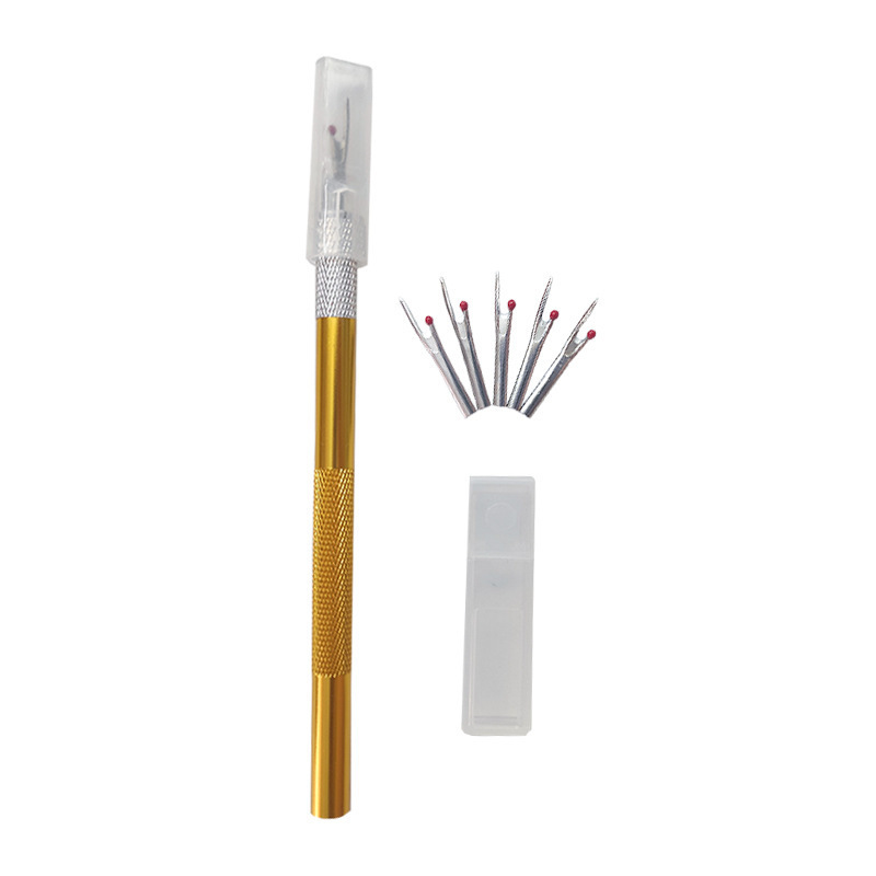 Juego de cortador de alambre de acero con alto contenido de carbono, cortador de alambre de metal, cuchilla de repuesto, mango de aleación de aluminio, cortador, herramientas de costura, cortador