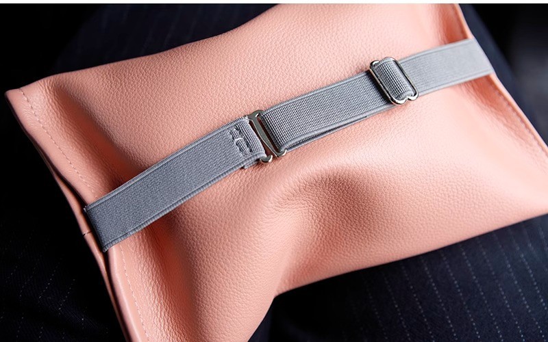 Leather Tissue Box Leather Tissue Storage Car Tissue Box Creative Seat Strap Car Hanging Tissue Paper