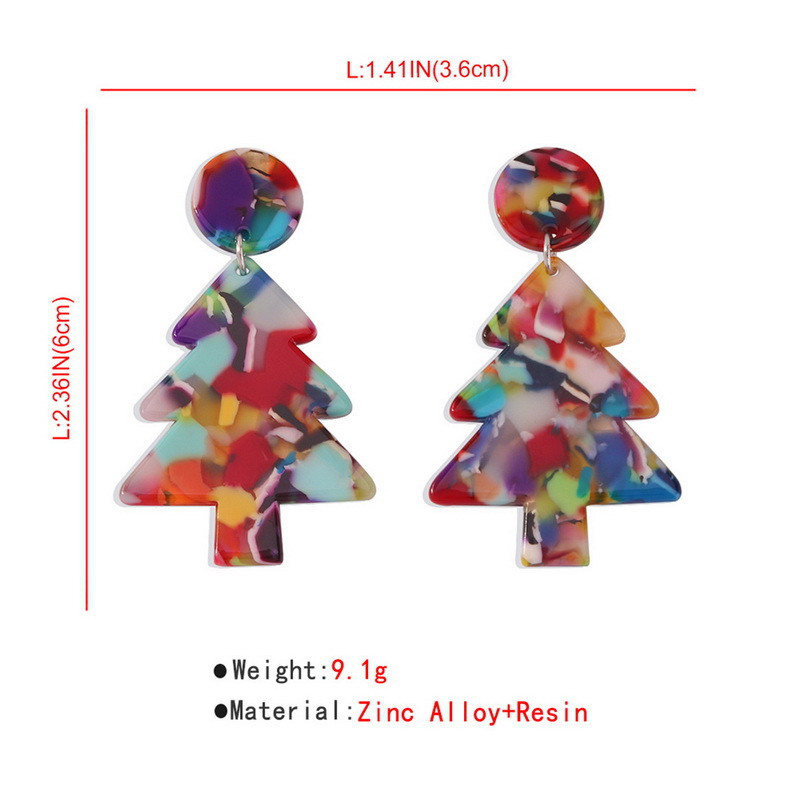 1 Pair Cute Christmas Tree Alloy Drop Earrings display picture 3