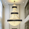 Modern ceiling lamp for country house for living room, hotel round lights suitable for stairs, light luxury style