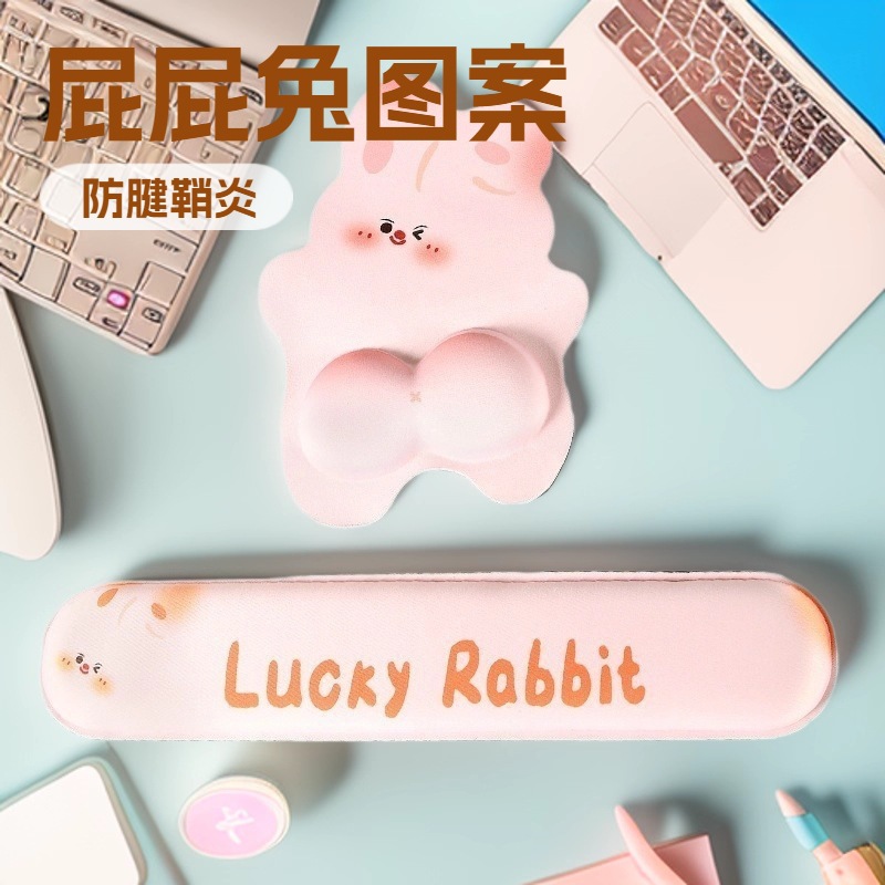 Cojín de goma natural almohadilla de ratón para muñecas de niñas lindo protector muñeca de escritorio computadora almohada de mano